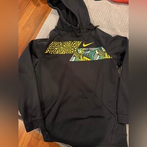 Nike Black and Yellow Men's Sweatshirt